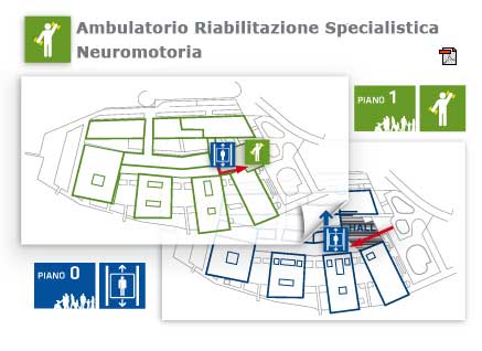 mappa posizionamento Riabilitazione ambulatorio neuromotoria