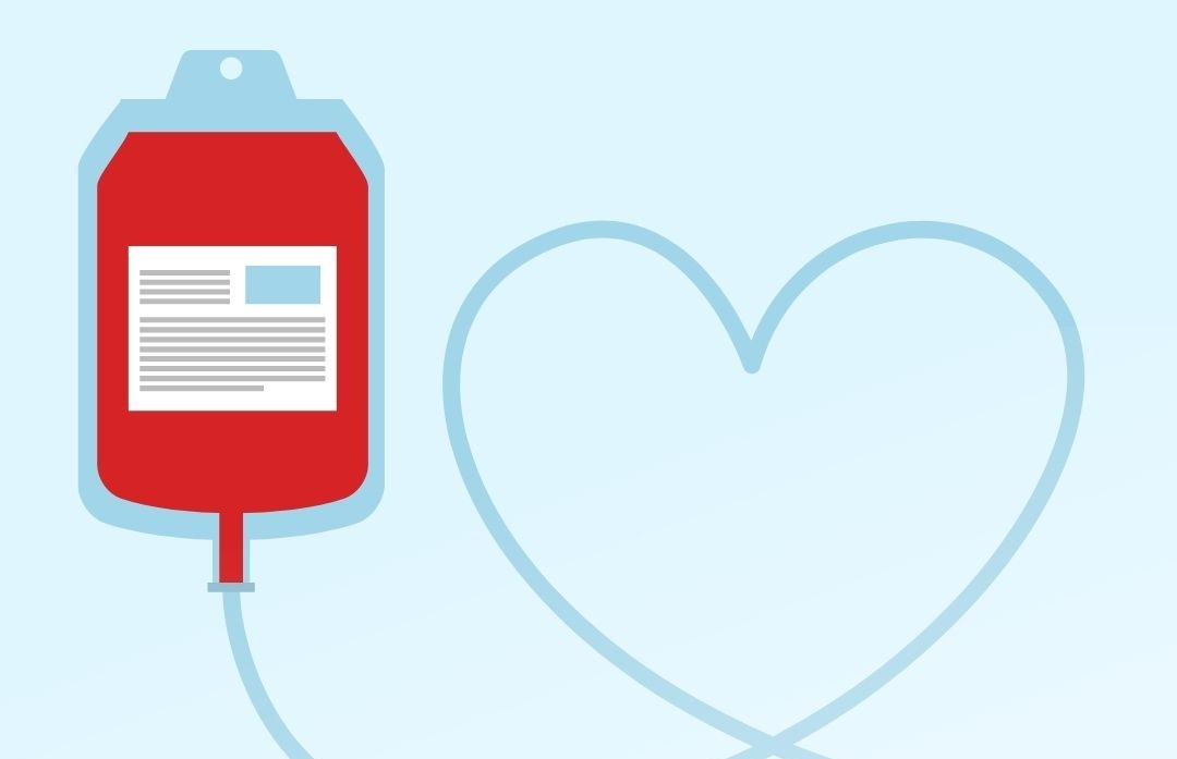 Red and Blue Illustration World Blood Donor Day Instagram Post - 1