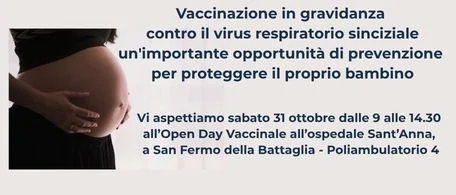 Le indicazioni per l'open day vaccinale del 31 ottobre